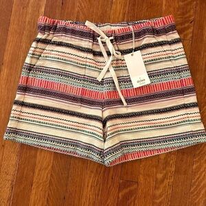 Dylan multi-colored drawstring shorts NWT
